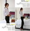 Damen Koreanischer Stil Langarm Chiffon Hemd - Formelle Weiße Bluse für Herbst und Frühling