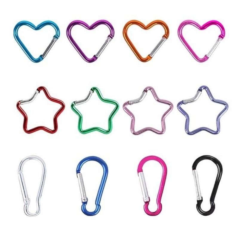 12lots Multifunctional Carabiner Heavy Type Carabiner with Key Locking Carabiner for Outdoor Sports 1