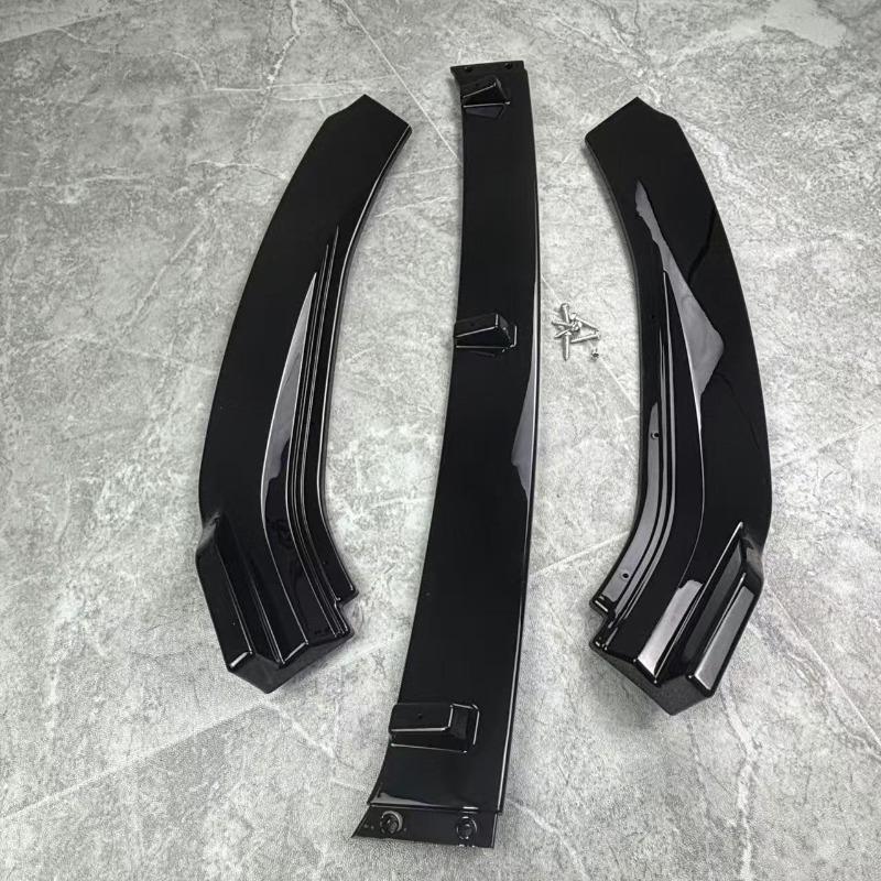 Front Splitter For Seat Leon  Cupra / FR MK3.5 2017-2020 Car Ftont Bumper Lip Chin Spoiler Splitter Diffuser Bodykit Tuning Gloss Black