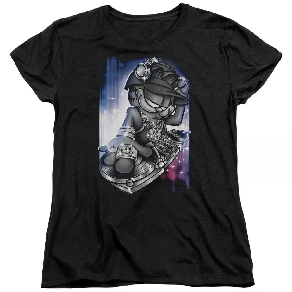 Garfield  DJ Lazy  Women s T-Shirt S