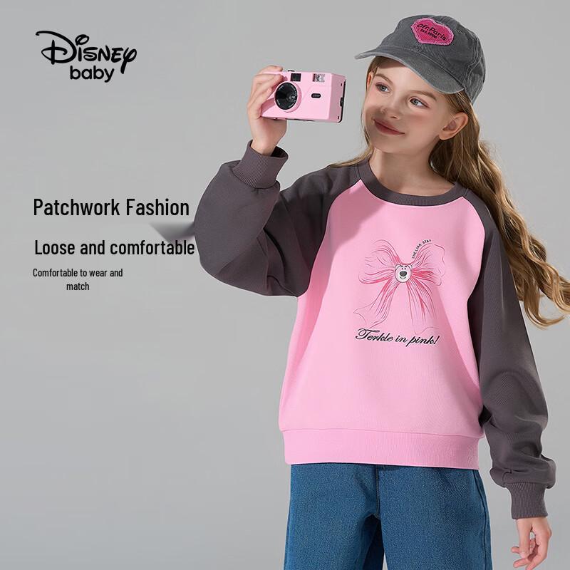 Disney Girls  Color-Block Raglan Sleeve Sweatshirt 130