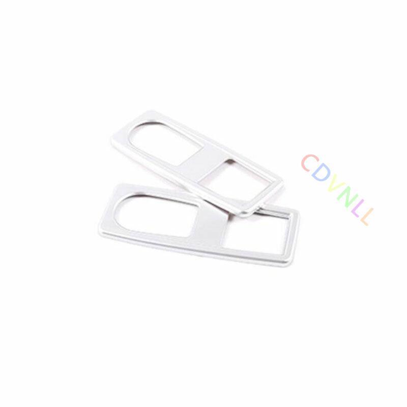 Fit For BMW X1 E84 2010-2015 ABS Silver Rear Reading Lamp Frame Cover Trim 2PCS