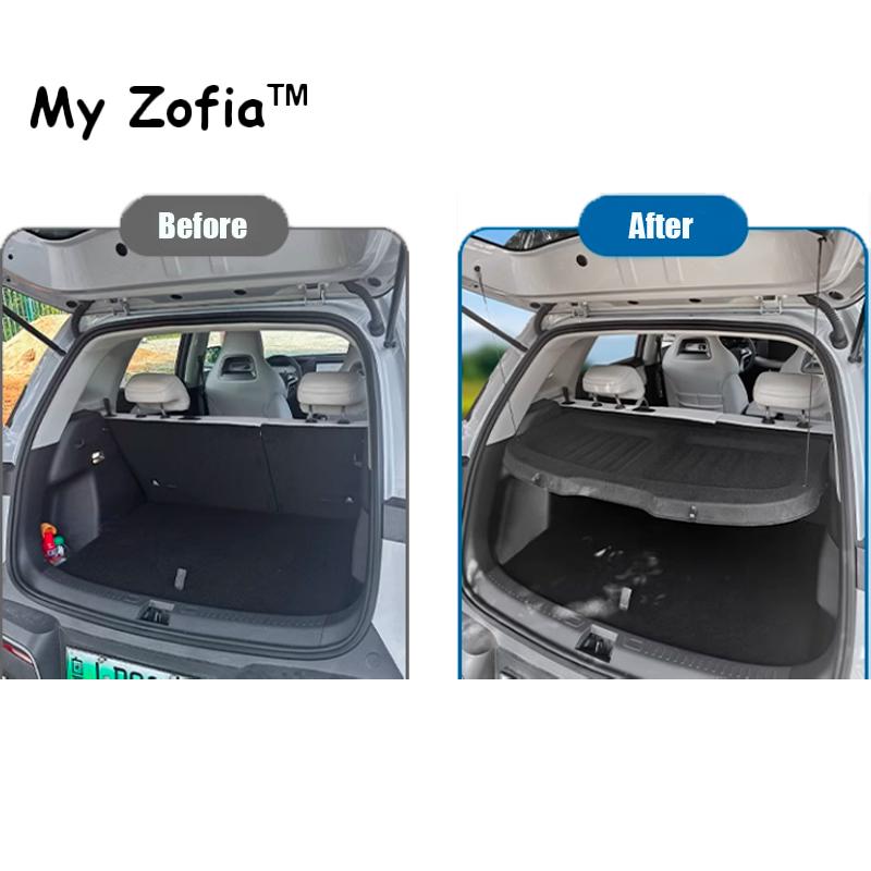 For BYD Atto 2 YUAN PRO 2024 Accessories Interior Car Rear Trunk Storage Panel Scalable Curtain Organize Storage Black Panel