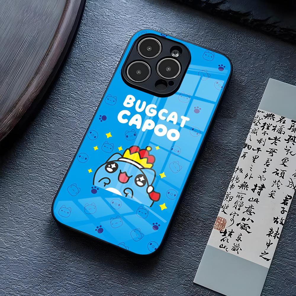 Bug Cat C-Capoo Handyhülle Für IPhone 16 Pro Max 17 14 15 Plus 13 Mini 11 12 X XR XS 8 7 Plus SE Glasabdeckung