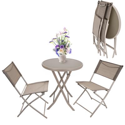 FURNITURE FOR BALCONY GARDEN TERRACE Folding Set SET Table 2 Chairs