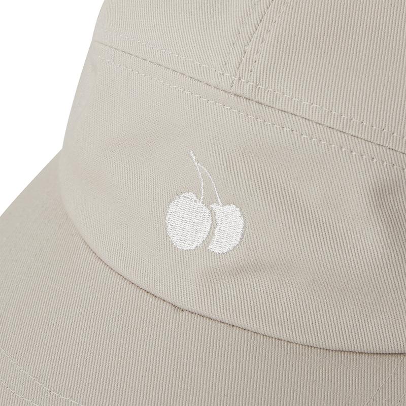 KIRSH Mono Cherry Logo Camp Cap [Gray Beige]