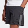 Adidas City Escape Cargo Shorts With Solid Color Logo Men Shorts Black IC6737
