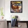 New Arrival 5D DIY Full Circle Diamond Painting "Elk" Embroidery Cross Stitch Home Decor Gift