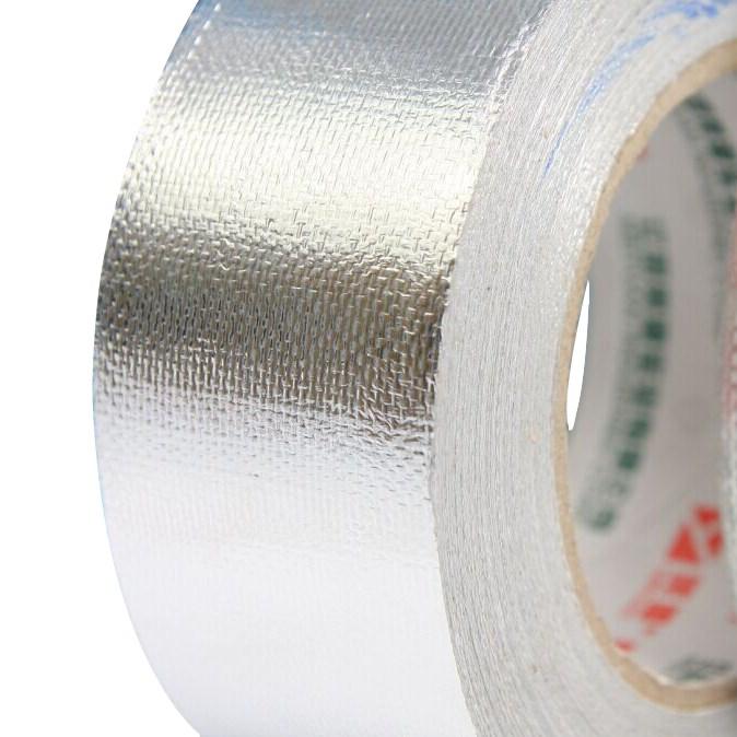 China Adhesive Tape Silver Reinforced Tape High Quality Fiberglass Cloth Aluminum Foil Tape (silver,50-1200mm&50mm*30m)