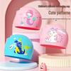 Kids' Waterproof Ear-Protecting Swim Cap for Long Hair