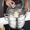 Debo Sophie 28cm Double-Layer 304 Stainless Steel Steamer Pot