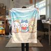 Chiikawa Flannel Blanket, High quality Comfortable for All Seasons, Home Decor, Warmth and Comfort