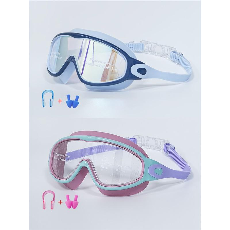 Wooden Frame Swimming Goggles for Adult Men Women Waterproof Anti Fog Diving Glasses