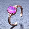Supply, Platinum Opal Open Ring, Fashion Retro