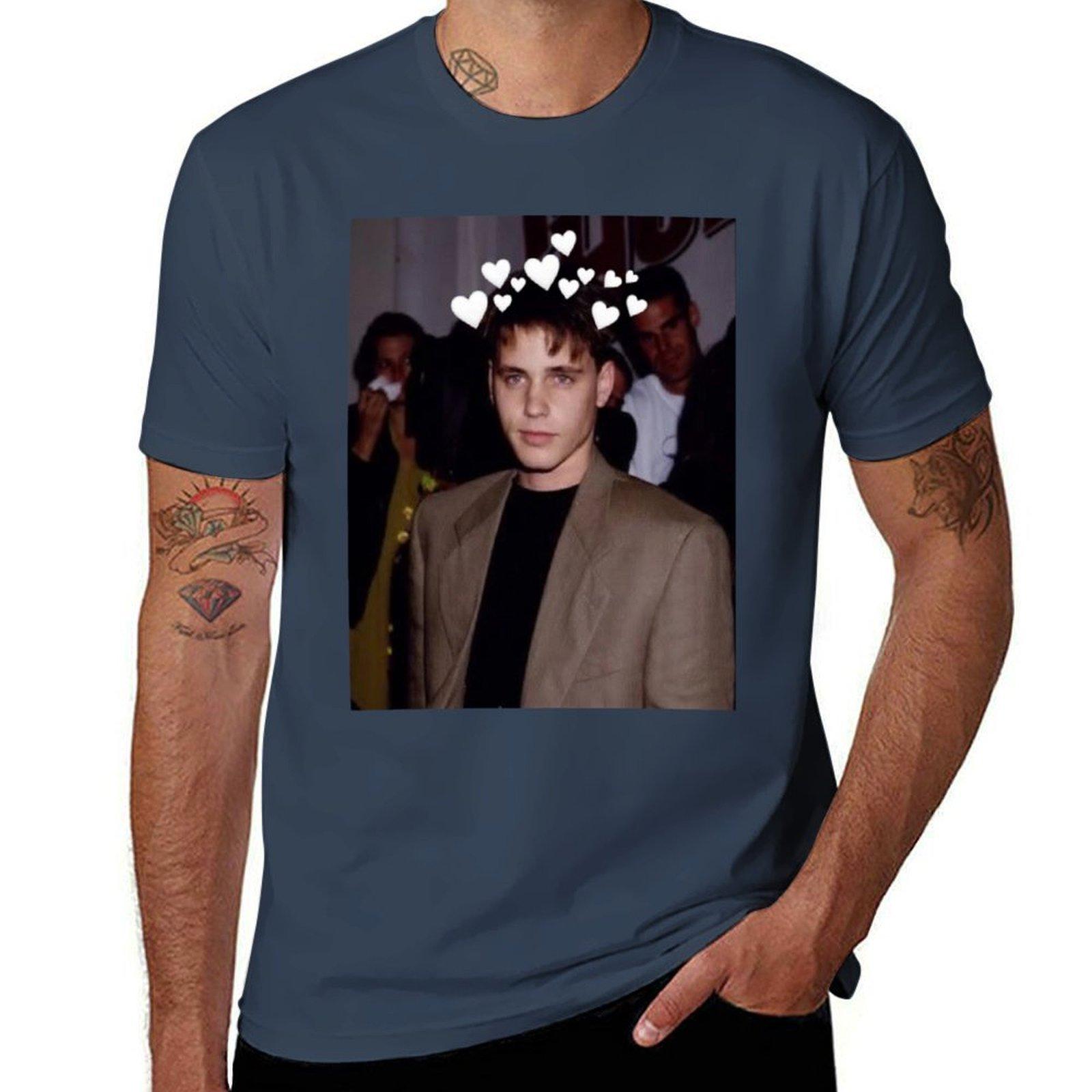 Corey Haim With Hearts Tshirt Basic Comfort Fit Tshirt For Unisex S