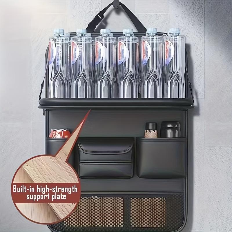 Car Seat Back Organizer Leatherette Back Seat Storage Bag Organizer Multi Pockets AntiKick Mats Car Acceccessories, Backseat Organizer, Compact Design