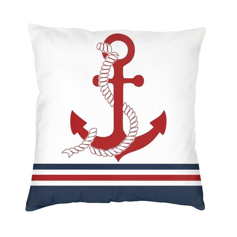 Pirate Map Nautical Sea Print Square Pillowcover Home Decor Skull Sailor Cushions Throw Pillow Living Room Doublesided Printing