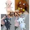 Stofftiere Chihuahua Anhänger Welpe Haustier Realistisches Stoff-Chihuahua-Puppe 12cm Schlüsselanhänger Anhänger Chihuahua Simulationshund