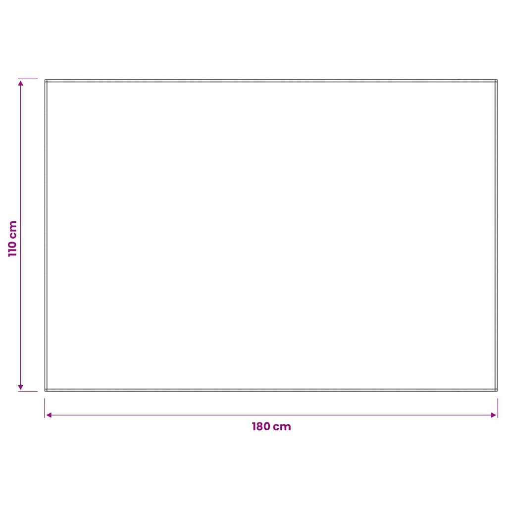 Rectangular Tablecloth Beige 110 x 180 cm
