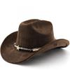 Böhmischer Minderheiten-Wildleder-Hutgürtel Partnerhut Western-Cowboy-Zylinder