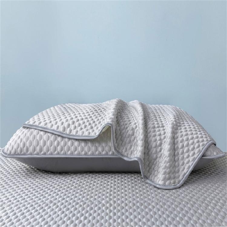 2 Pack Cooling Pillow Covers Ice Silk Fabric Washable Pillowcase 48x74cm Soft Breathable Design with Envelope Closure