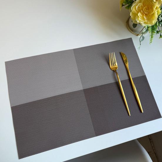 PVC Placemats Waterproof Heat Resistant Non-Slip Dining Table Mats