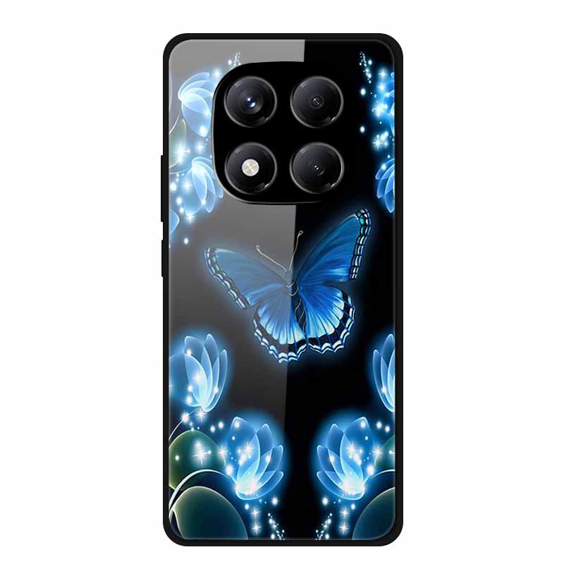 Luxury Case For Redmi Note 14 Pro 4G Tempered Glass Cover For Xiaomi Redmi Note14 Pro 4G Phone Cases Fashion Protective fundas