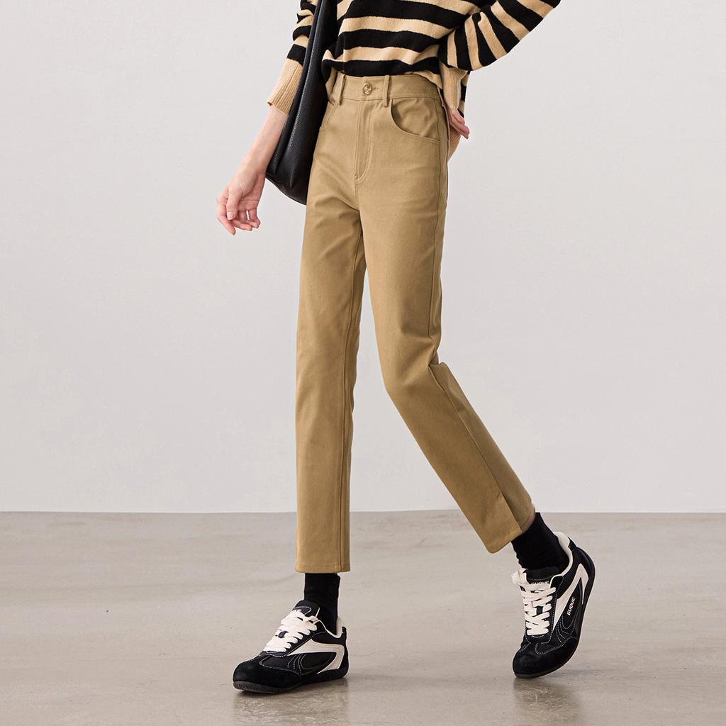 Micro Slit Commuting Casual Small Leg Pants