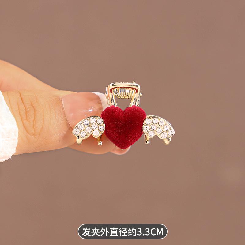 Floare Trandafir Roșu Clamă Mică de Păr Floare Trandafir cu Stras Clip Prindere Accesorii de Păr de Zână Femeie Frunte Păr Rupt Breton Clip Articole de Păr