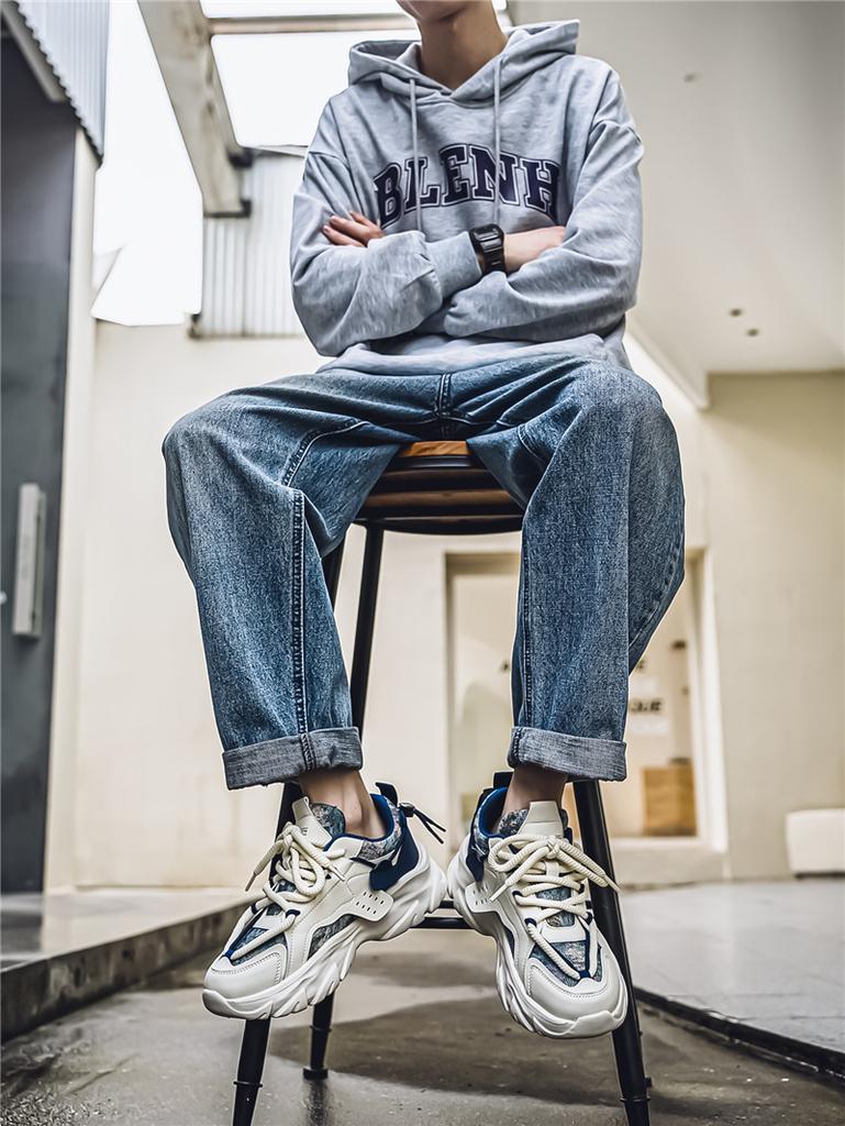 Men's Shoes Comfortable Soft Soled Breathable Casual Shoes New Height Increasing Fashionable Versatile Running Shoes for Men