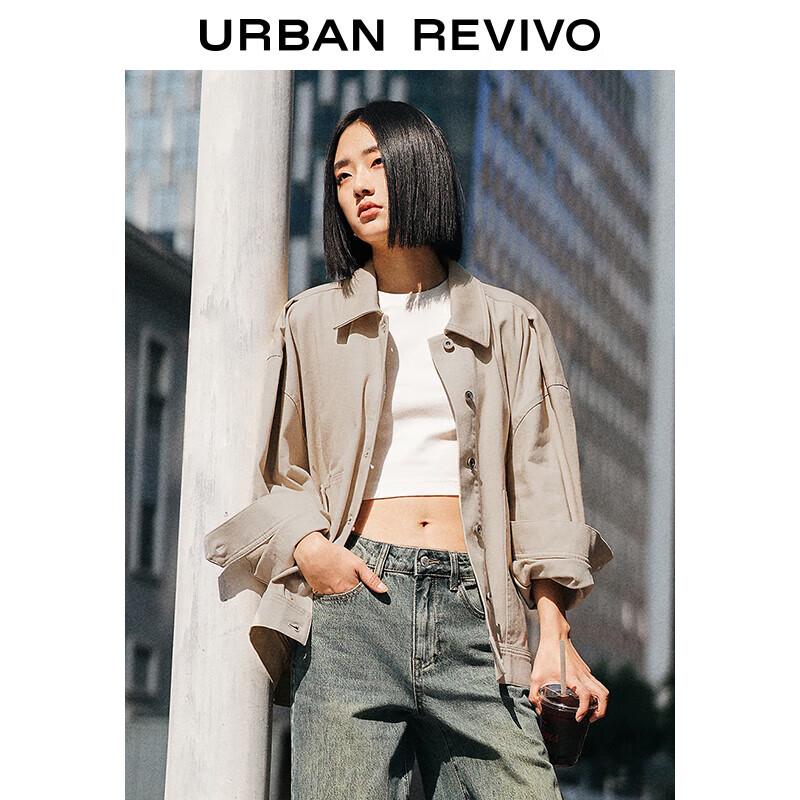 

UR Women s 2024 Spring Loose Fit Stand Collar Jacket L