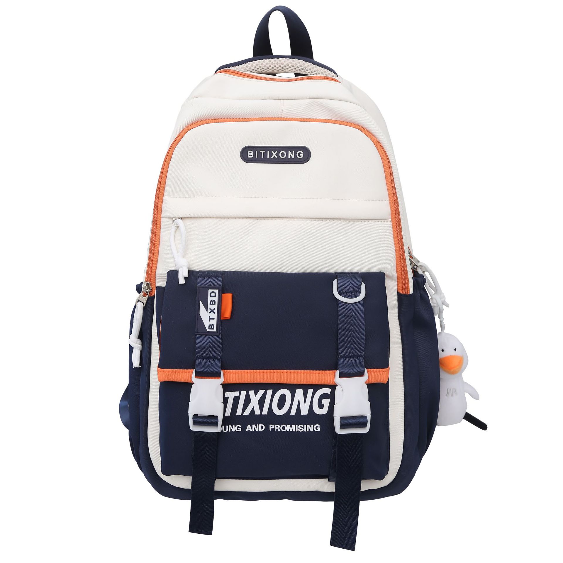 Рюкзак Студенческий Большой Вместимости Школьный Рюкзак Легкий Рюкзак хаки — фото 6