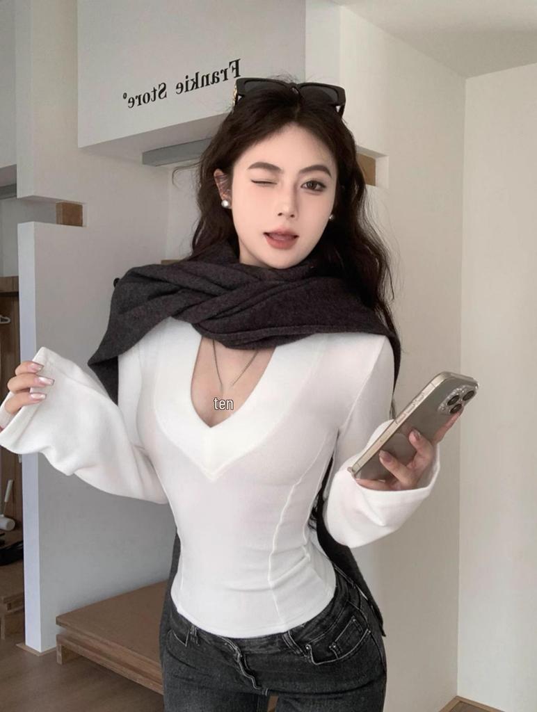 Women's Slimming Long-Sleeve Base Layer Top - Autumn/Winter, Waist-Cinching, Body-Shaping