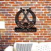 Metal Hockey Wall Art Custom Player Name Sign Home Decor
