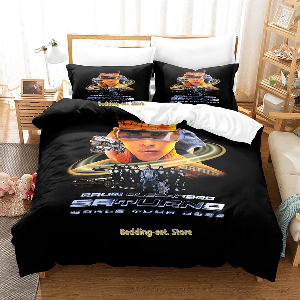 Rauw Alejandro Set Lenzuola Singolo Gemello Matrimoniale Queen King Size Set Lenzuola Letto Adulto Bambino Camera da Letto Tute Tre Pezzi Set Lenzuola Anime