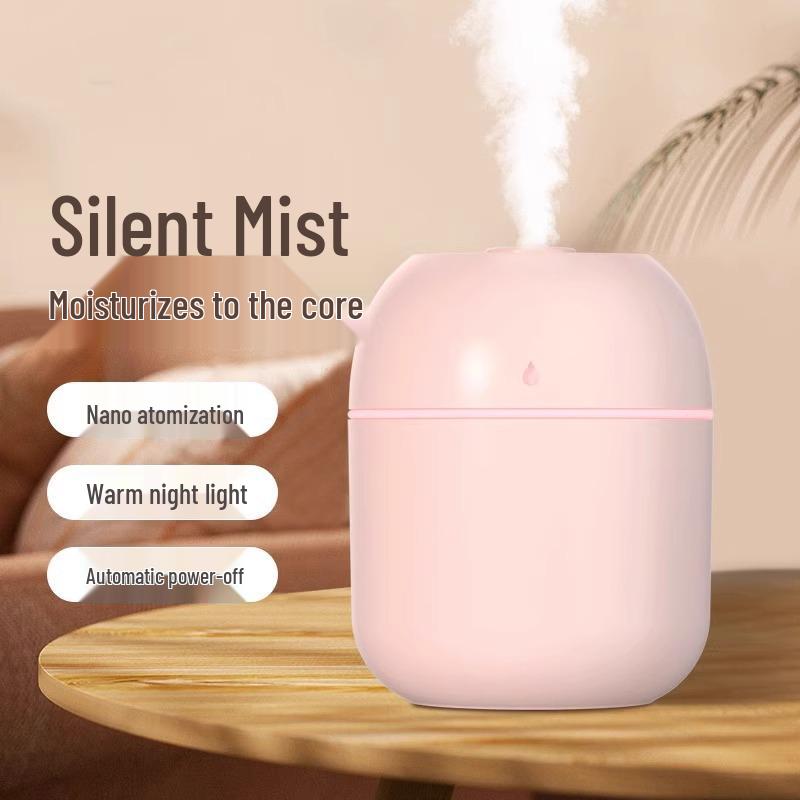 Mini USB Water Drop Humidifier with Atmosphere Light for Home, Car, and Bedroom - Quiet Operation for Optimal Hydration