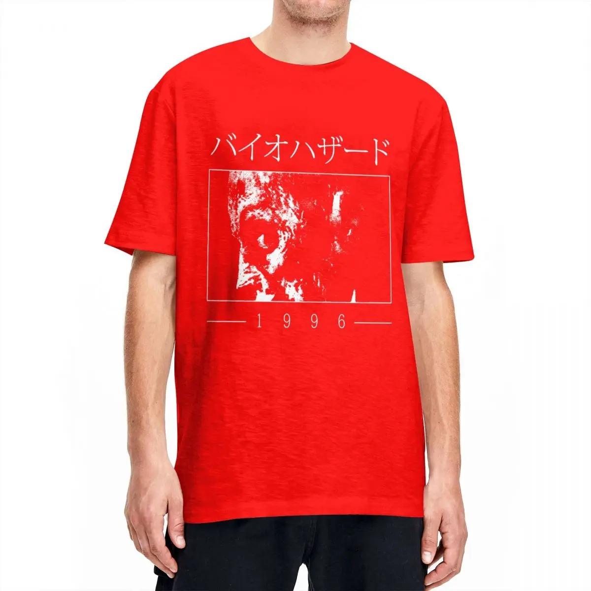 

Футболка Hazard 1996 года Residented Eviled Harajuku Футболки с коротким рукавом Y2K Fun Топы Пляжные дышащие футболки большого размера из 100 хлопка 4XL