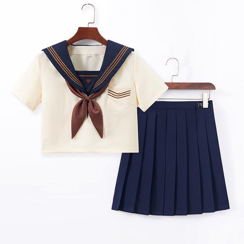 Huang Sanben Tea Feather Zhong JK Uniform - Sailor Suit, School Supply, Skirt (Genuine)