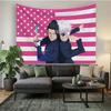 JJujutsu KKaisen GGojo SSatoru Pink American Flag Tapestry  Decorative Banner for Home Garage  Outdoor Wall Hanging