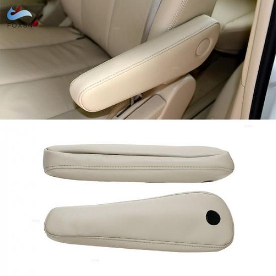 For Toyota Previa Estima 06-16 Tan-Gray Front Seat Armrest Handle Leather Cover