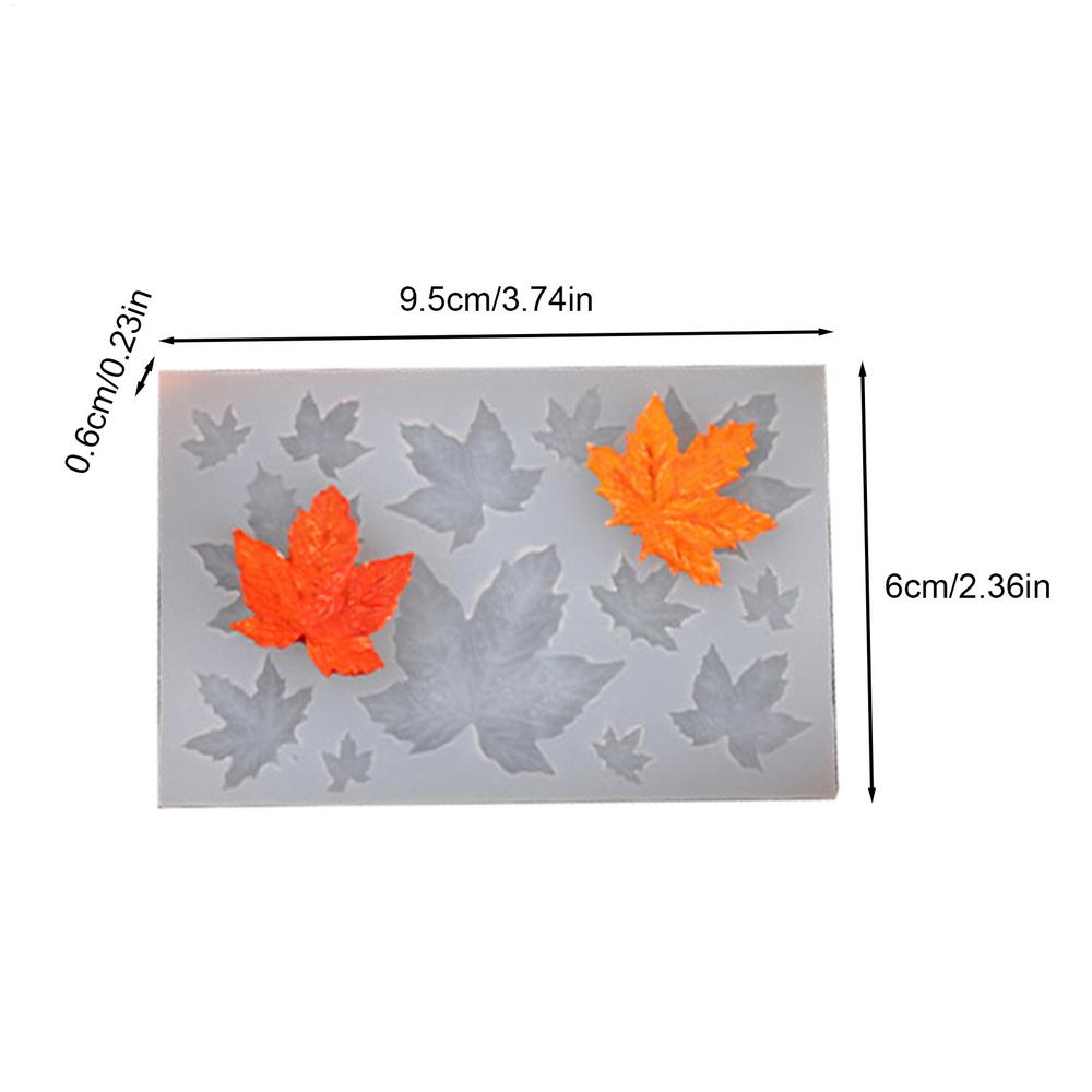 

Pumpkin Maple Leaves Candle Molds Silicone Resin Casting Mold DIY Fall Craft Making Mould for Halloween Thanksgiving Decorations