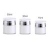 Airless Pump Jars Cosmetic Lotion Refillable Bottle Travel Acrylic Cosmetic Jar
