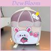 Cartoon Bunny Strawberry Kids Backpack With Hard Shell Durable Oxford Fabric For School Children