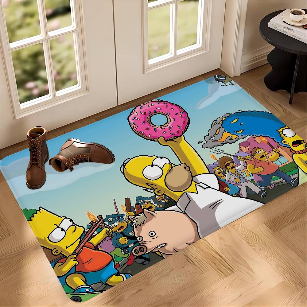 

Килимок для підлоги S-Simpsons Аніме Нековзкий Килимок для пральні Декор для пральні Балкон Дитяча Вітальня Побутові килими 160x230cm