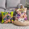 Anime JoJo's Bizarre Adventure Jolyne Cujoh Pillow Case Square Pillow Bedroom Sofa Leisure Comfort Cushion Car Home Decoration