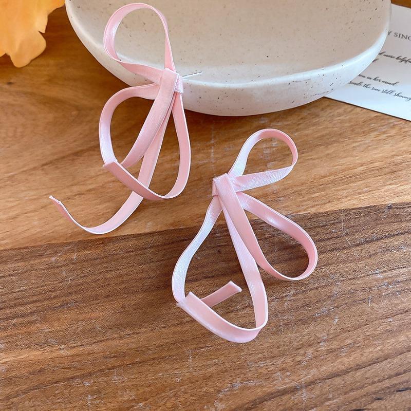 Fairy fluttering~ New bow stud earrings, sweet ballet earrings, unique and beautiful design earrings