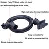 MOCW 7-Foot 7-Pin Vehicle Trailer Wiring Harness Extension Truck Bed Extension For 5Th Wheel And Gooseneck Trailers For Chevrolet, Dodge, Ford,