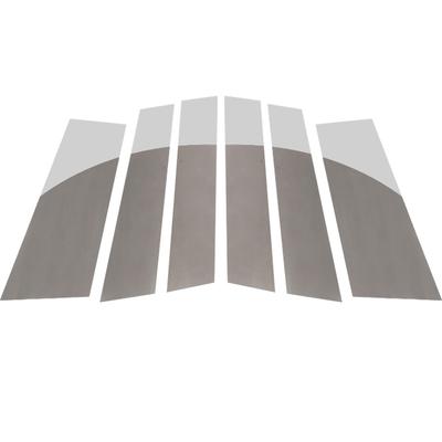6 peças de postes de pilar de porta de carro prateados adequados para Honda Odyssey 2011-2017, capa de acabamento de janela, adesivo de coluna BC