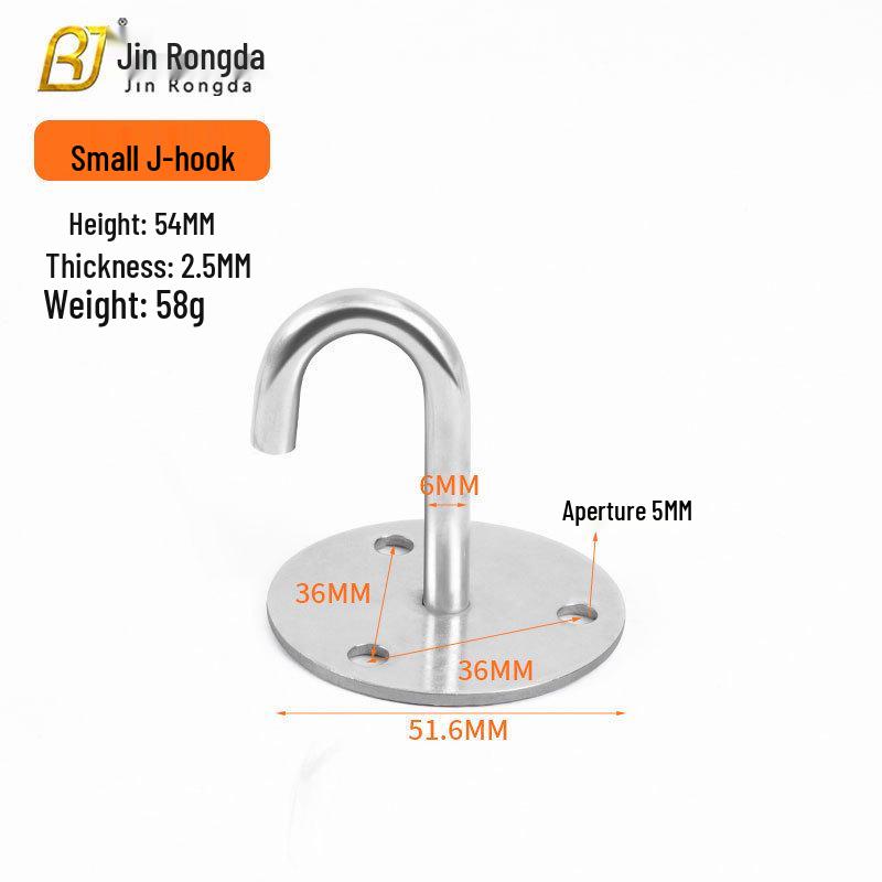 Jinrongda Heavy-Duty Stainless Steel Ceiling Hook for Fans