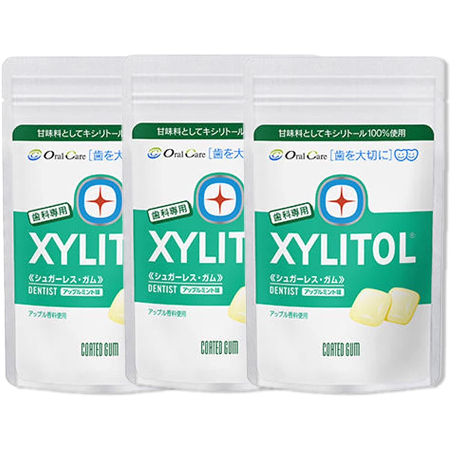 Xylitol Gum Dental Use Ramichak 3 Bag Set (Apple Mint)